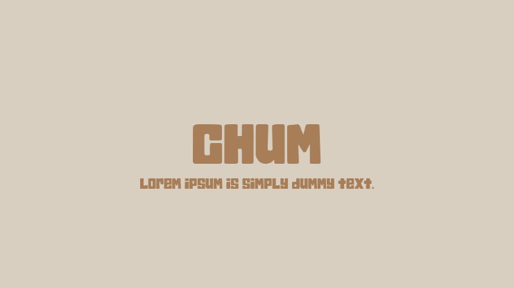 Chum Font