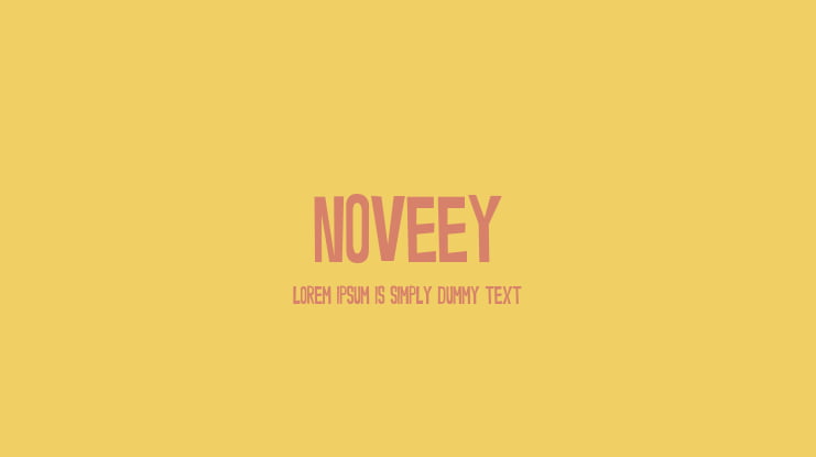 Noveey Font Family