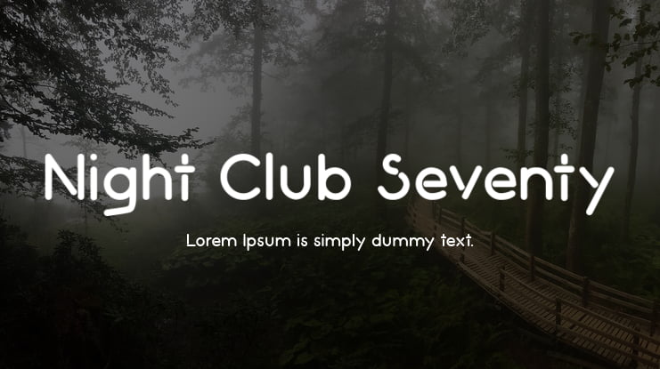 Night Club Seventy Font Family