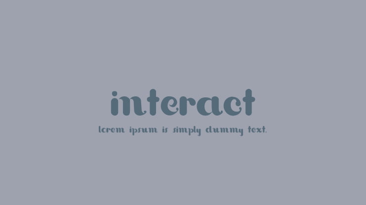 Interact Font