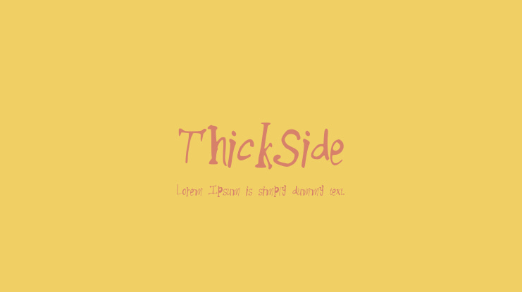 ThickSide Font