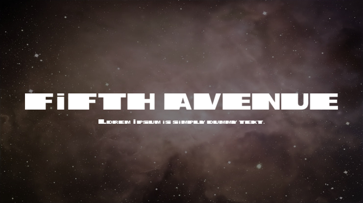 fifth avenue Font