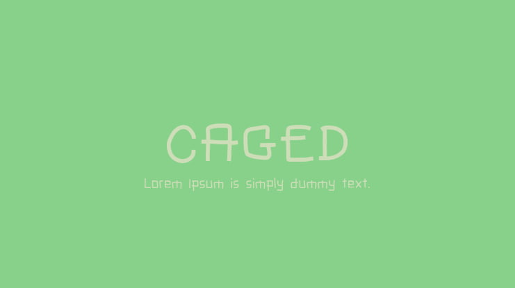 CAGED Font