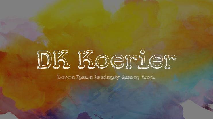 DK Koerier Font