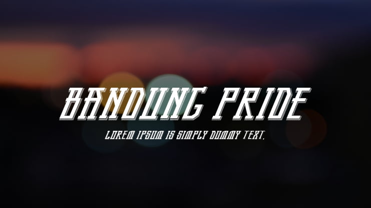 Bandung Pride Font