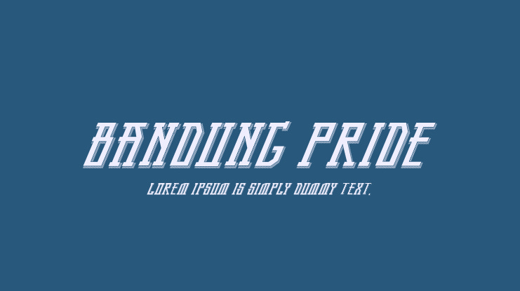 Bandung Pride Font