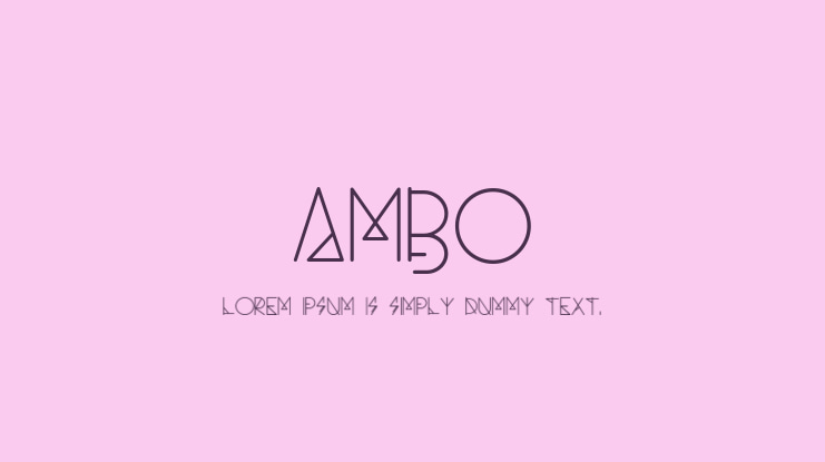 Ambo Font