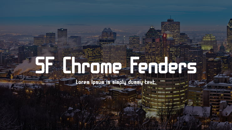 SF Chrome Fenders Font Family