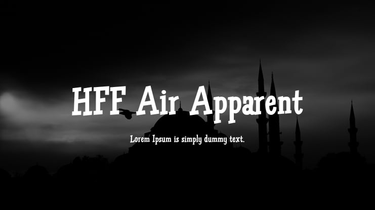 HFF Air Apparent Font