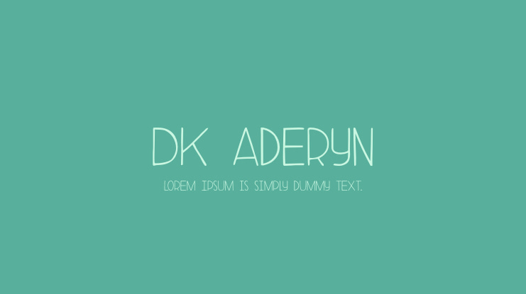 DK Aderyn Font