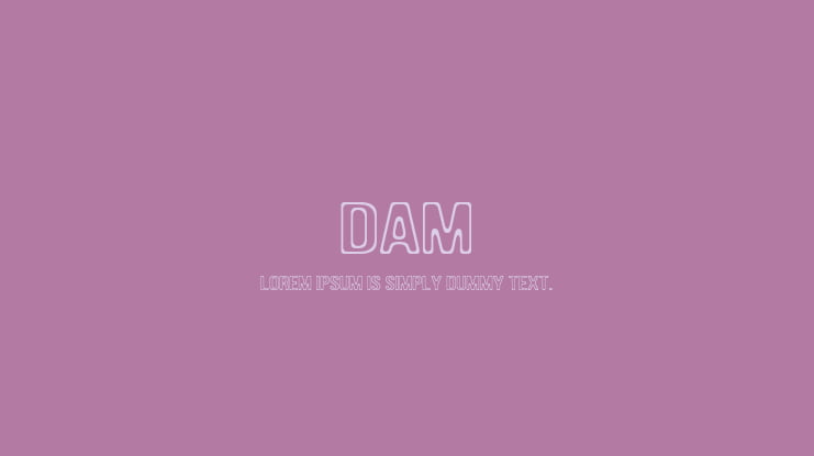 DAM Font