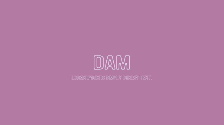 DAM Font