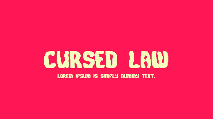 Cursed Law Font Family