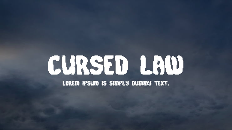 Cursed Law Font Family