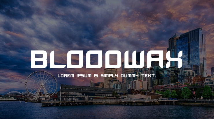 BloodWax Font Family