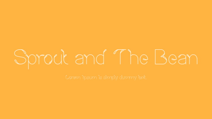 Sprout and The Bean Font Family