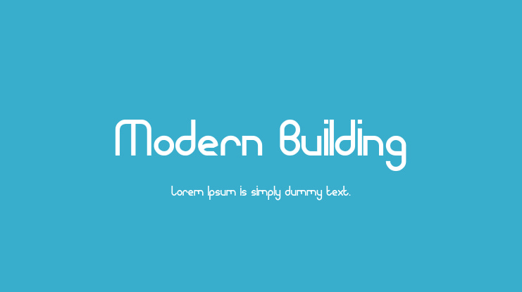 Modern Building Font