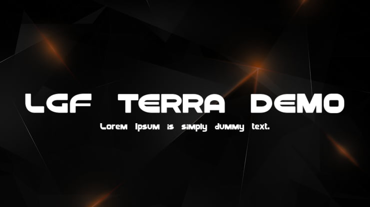 LGF TERRA DEMO Font