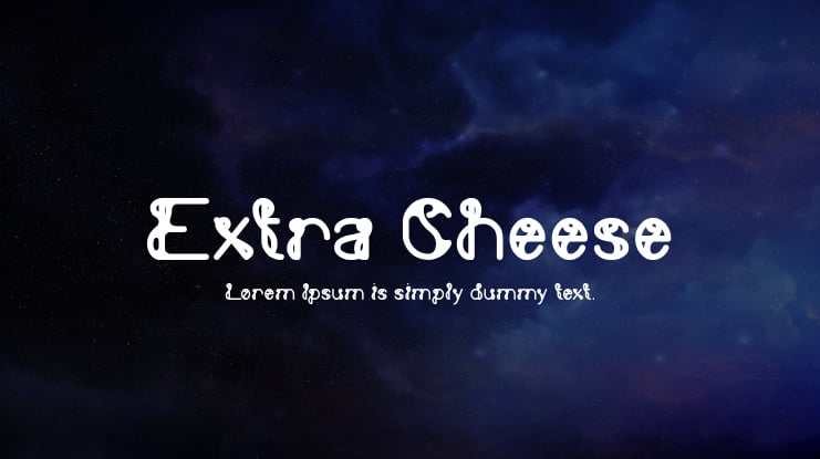 Extra Cheese Font Family