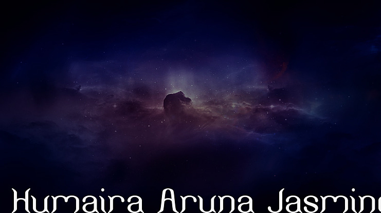 Humaira Aruna Jasmine Font Family
