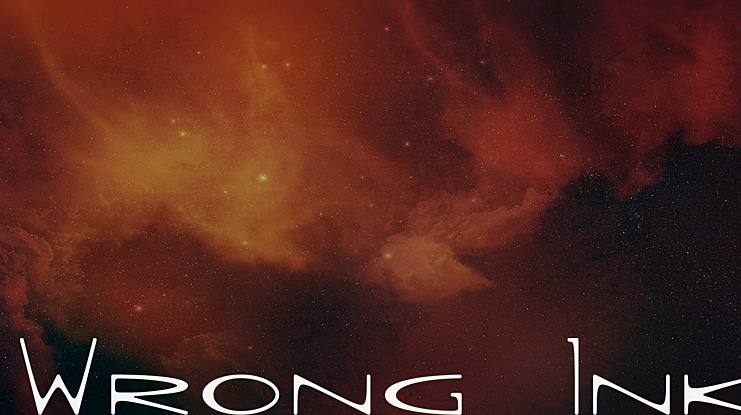 Wrong Ink Font