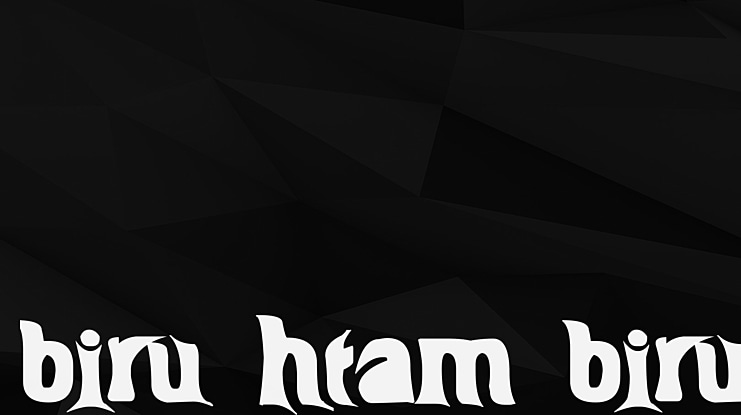 BIRU-HTAM-BIRU Font