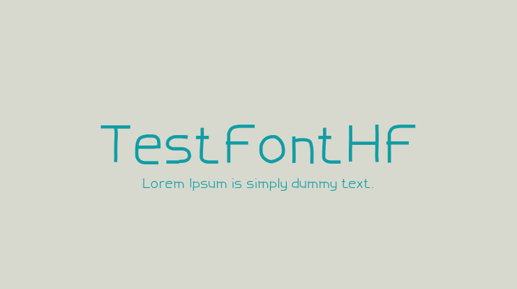 TestFontHF Font