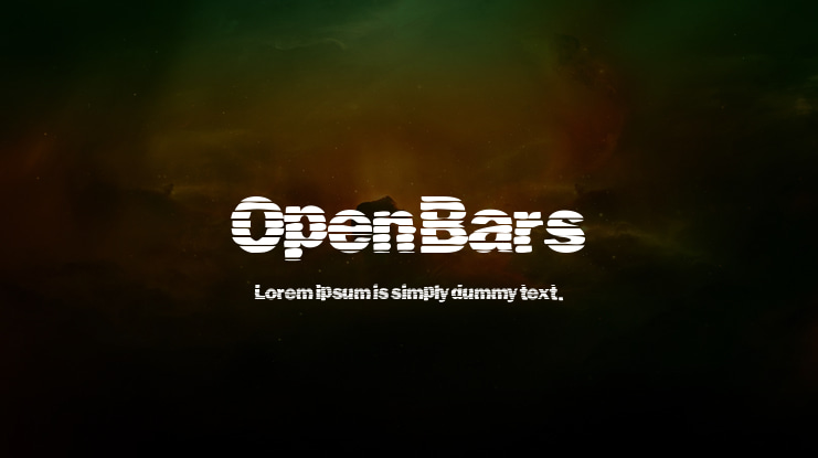 OpenBars Font