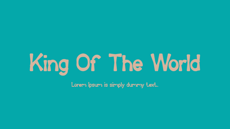 King Of The World Font