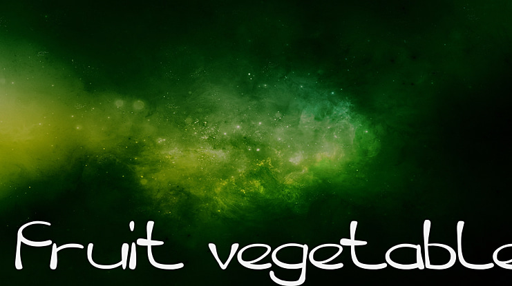 fruit vegetable Font