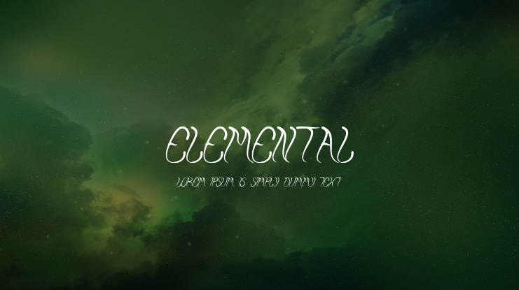 ELEMENTAL Font