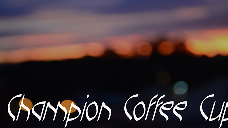 Champion Coffee Cup Font Family
