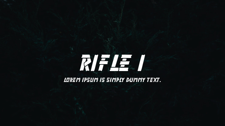 Rifle 1 Font