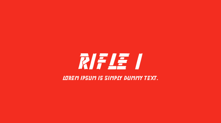 Rifle 1 Font