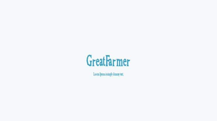 GreatFarmer Font