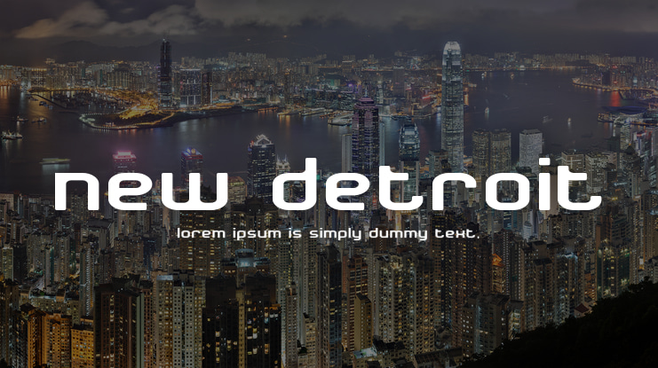 New Detroit Font
