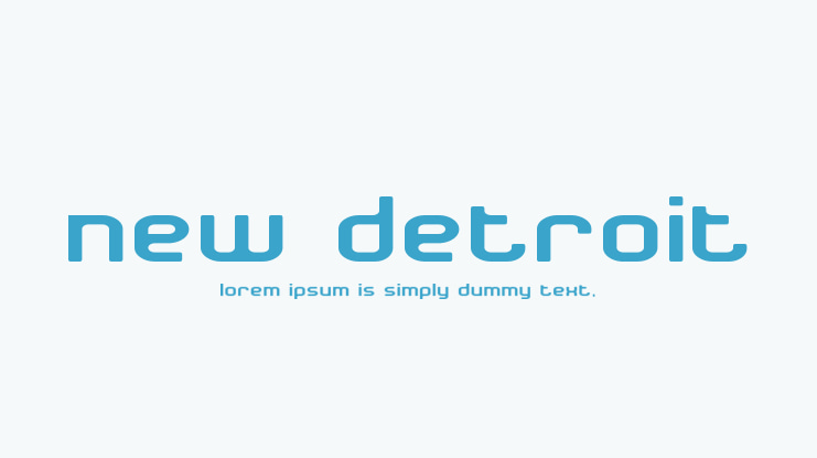 New Detroit Font