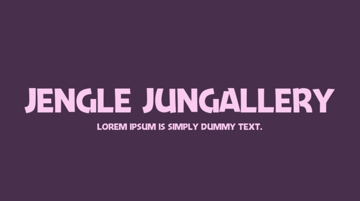Jengle Jungallery Font