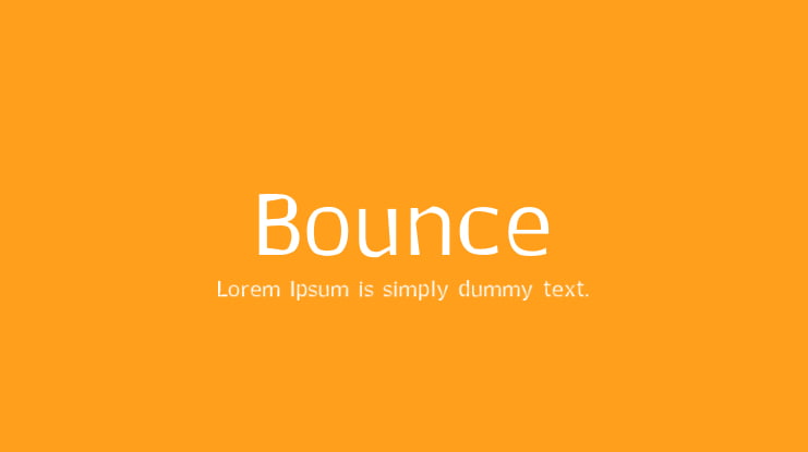 Bounce Font