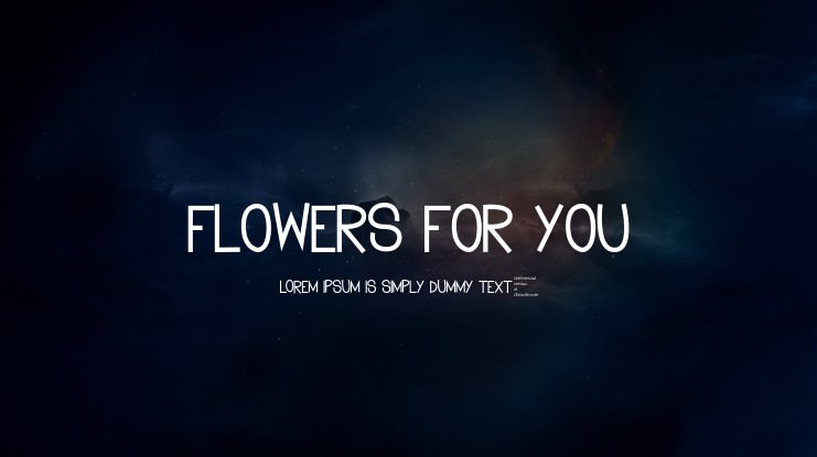 Flowers for you Font