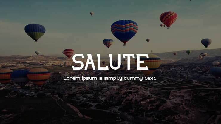 SALUTE Font Family