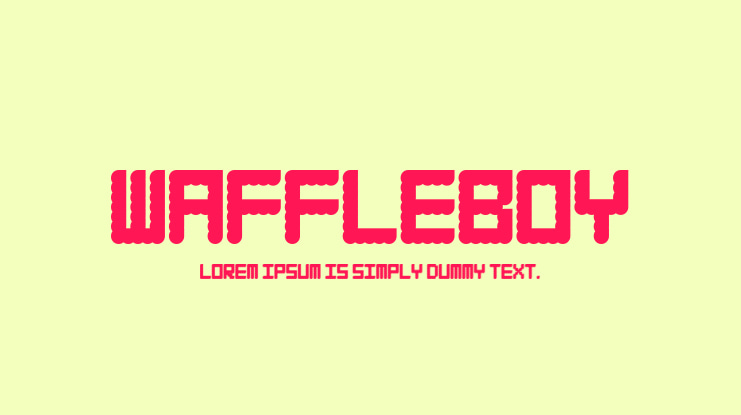 WAFFLEBOY Font