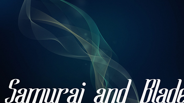 Samurai and Blade Font