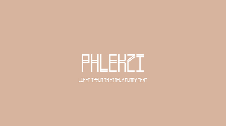 Phlekzi Font