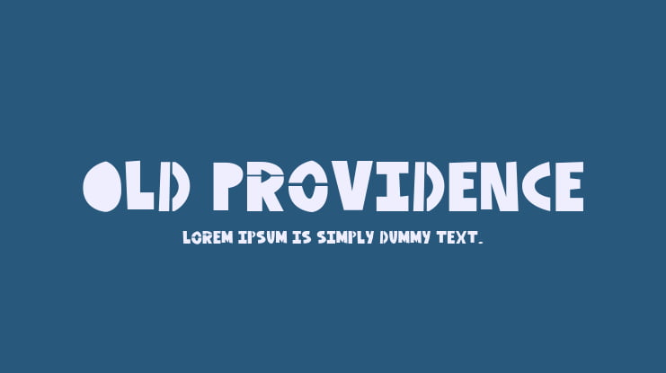 Old Providence Font