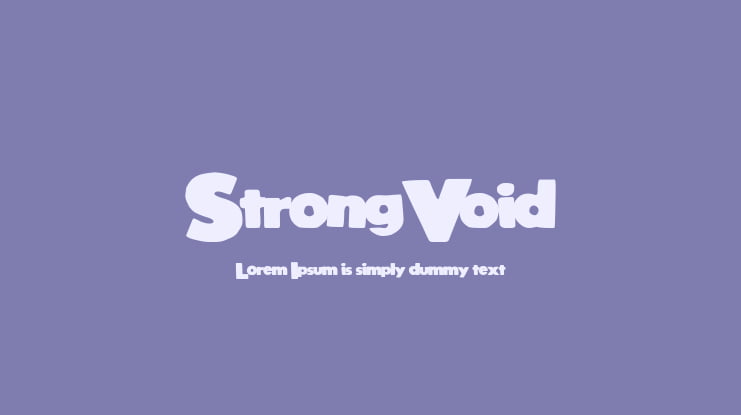 StrongVoid Font