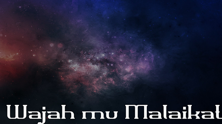 Wajah mu Malaikat Font