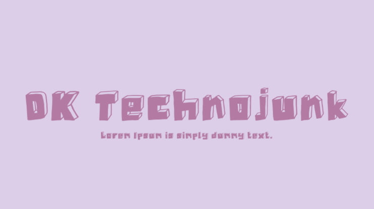 DK Technojunk Font