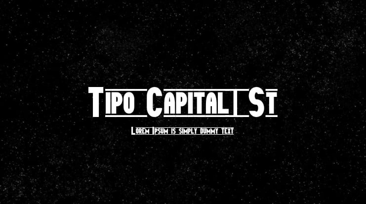 Tipo Capital1 St Font