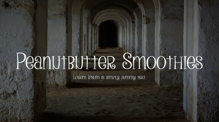 Peanutbutter Smoothies Font